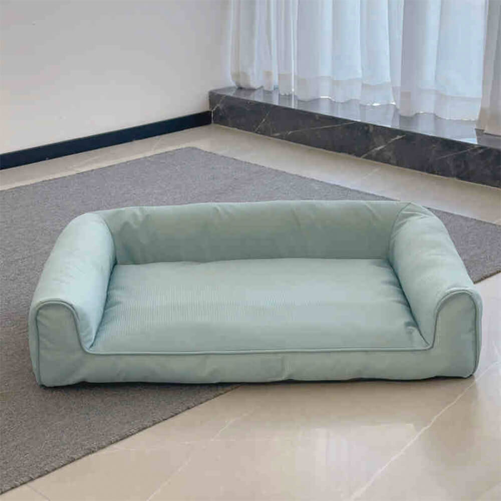 Waterproof Oxford Removable Washable Bolster Dog Sofa Bed