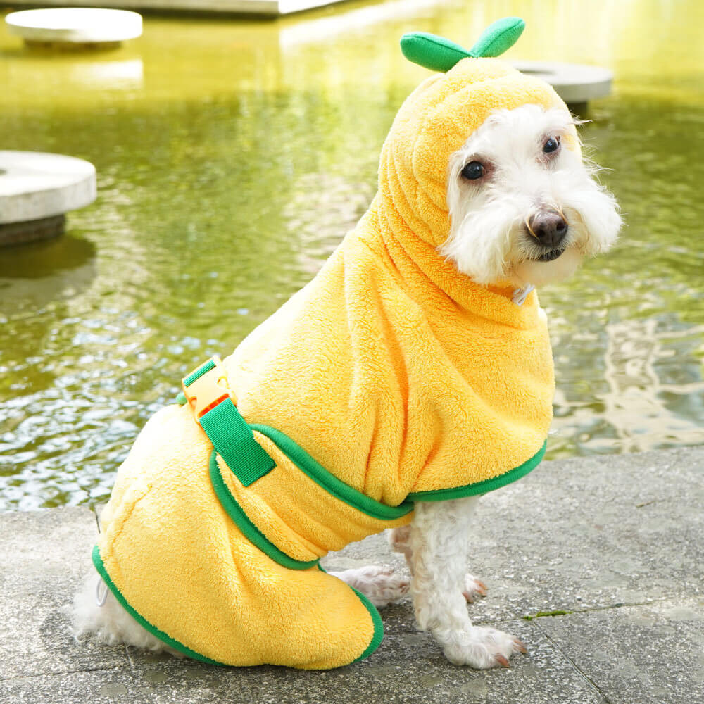 Pumpkin Soft Absorbent Dog Bathrobe Towel