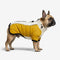 Retro Color-Block Fleece-Lined Warm Dog Coat with Leash Buckle