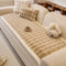 Soft Faux Rabbit Plush Thick Skin-Friendly Non-Slip Couch Cover