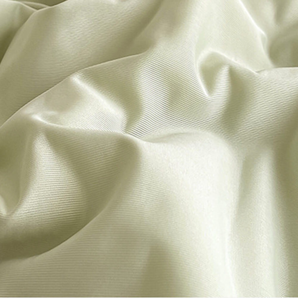 Solid Color Cooling Breathable Quilted Latex Bed Sheet Set with Mattress Protector