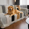 Stripe Art Scratch Resistant Chenille Multifunctional Sofa Protector Couch Cover