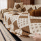 Thickened Plush Diamond Jacquard Sofa Scratch-Resistant Couch Cover