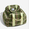 Vintage Plaid Travel Safety Dog Car Seat Bed