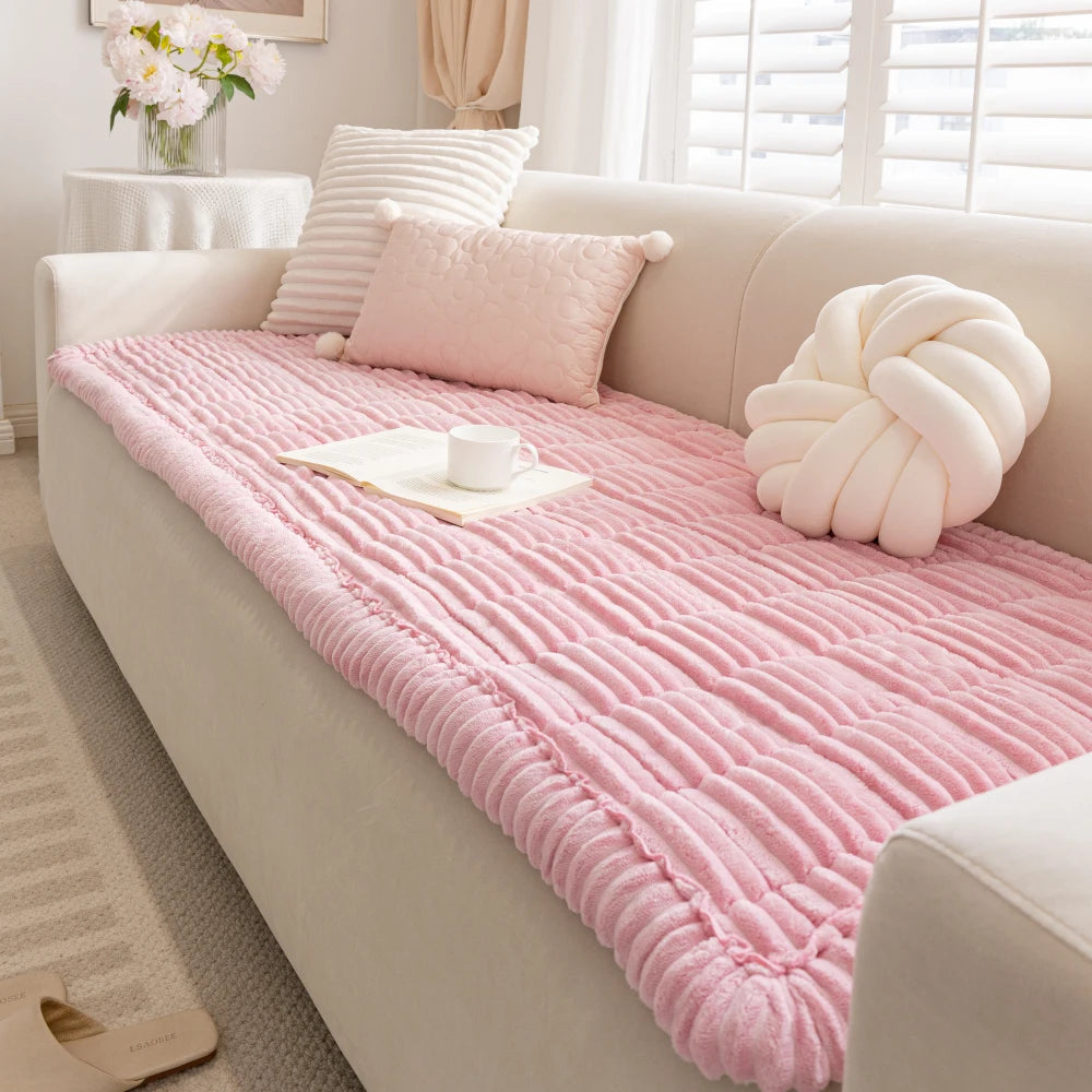 Ultra Soft Flannel Breathable Pet Mat Non-slip Couch Cover