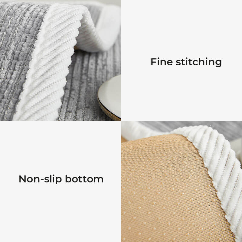 Simple Striped Chenille Pet Anti-scratch Couch Cover