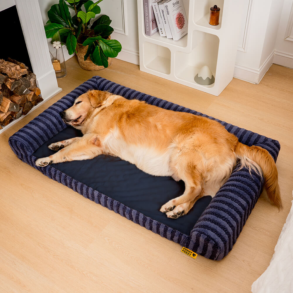 Deluxe Fluffy Full Support Anxiety Relieving Large Dog Bed