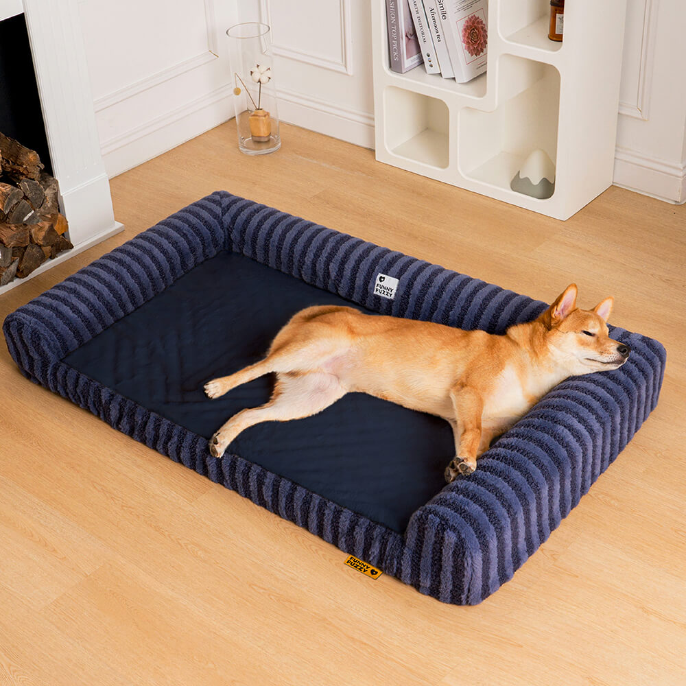 Deluxe Fluffy Full Support Anxiety Relieving Large Dog Bed