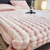 Super Soft Faux Rabbit Plush Mattress Protector Fitted Sheet