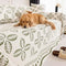 Thickened Jacquard Velvet Leaf Pattern Sofa Decoration Multi-Purpose Blanket Couch Cover