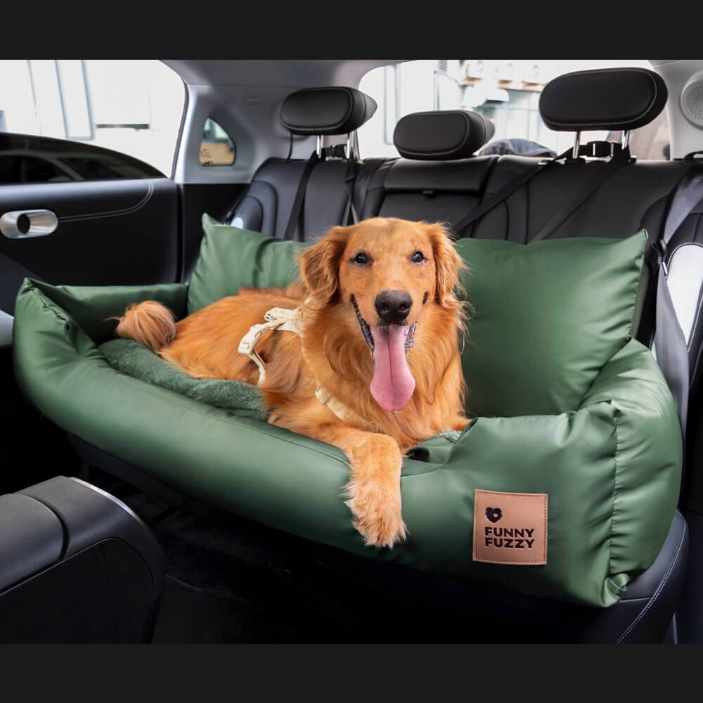 Travel Bolster Safety Medium Large Dog Car Back Seat Bed