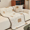 Vintage Chenille Irregular Patchwork Couch Cover