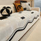Vintage Chenille Irregular Patchwork Couch Cover