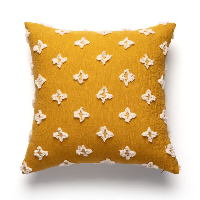 Embroidered Daisy Pillow Sofa Pillow