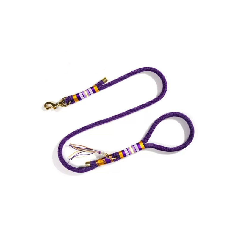 Hand-knitted Braided Rope Cool Dog Accessories Training Leash