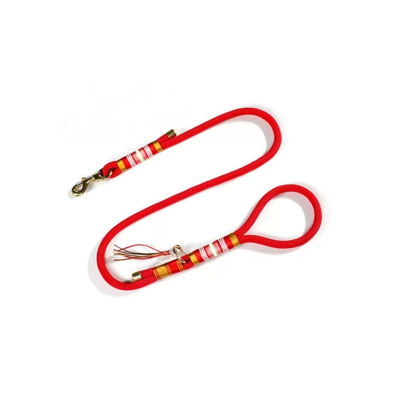 Hand-knitted Braided Rope Cool Dog Accessories Training Leash