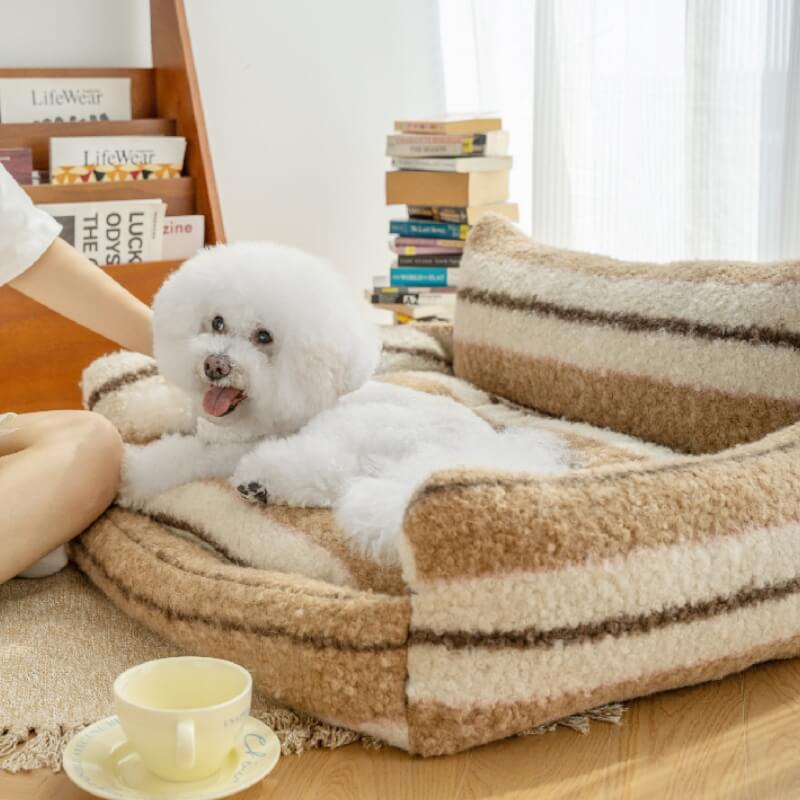 Lazy Holiday Plush Cozy Dog & Cat Sofa Bed