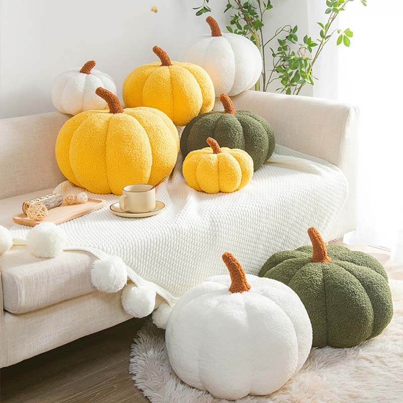 Teddy Fleece Pumpkin Pillow Sofa Pillow