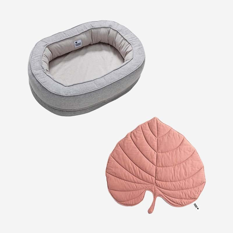 Leaf Shape Dog Blanket With Donut Dog Bed Luxury Dog Gifts