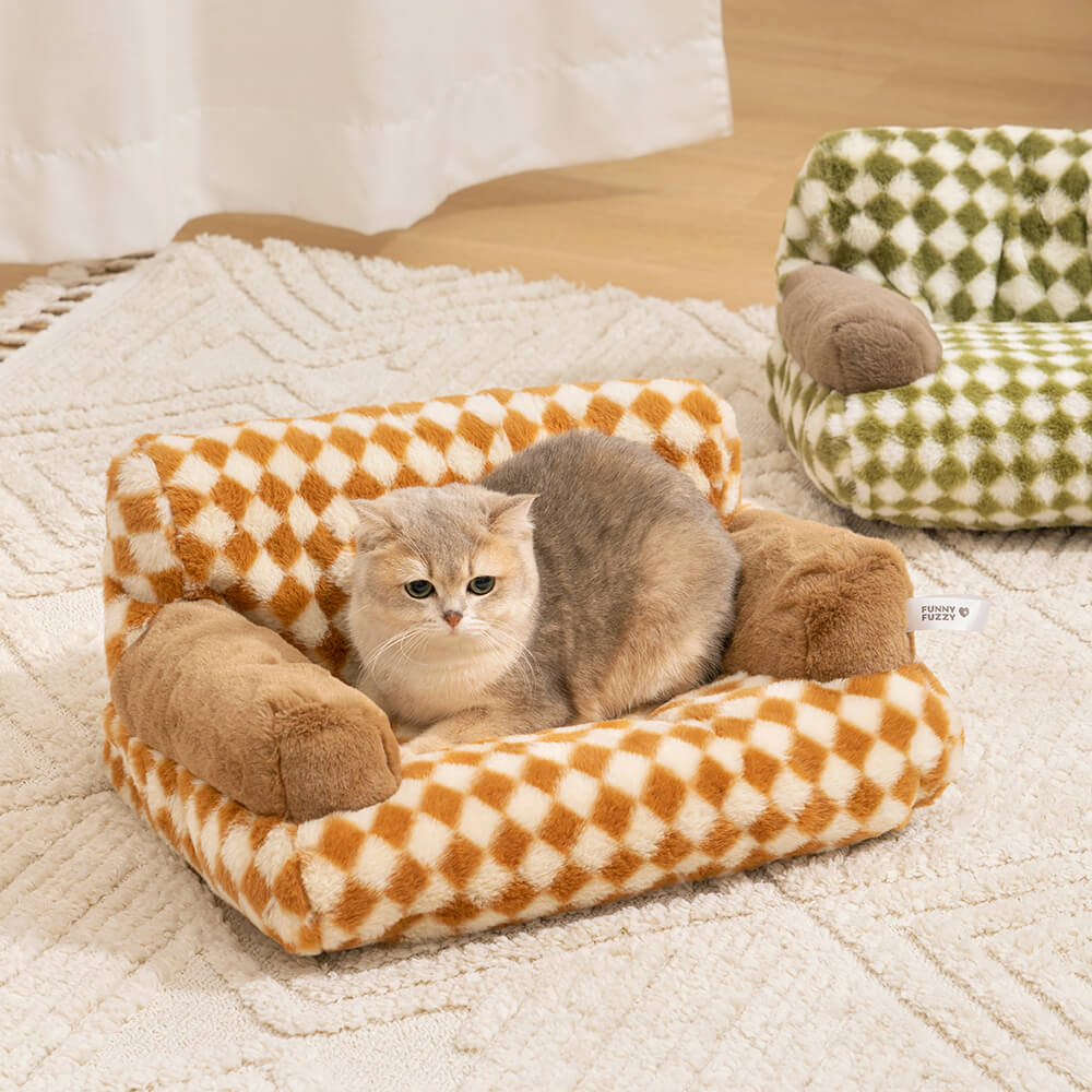 Vintage Leisure Diamond Dog & Cat Sofa Bed