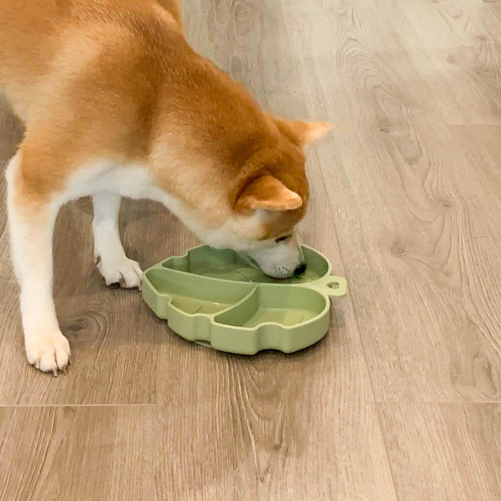 Suction Cup Pet Bowl - Leaf